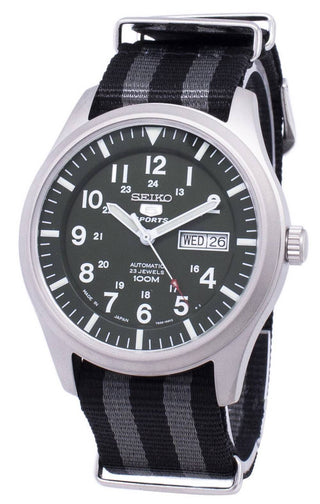 Front view of Seiko SNZG09J1-VAR-NATO1 Mens Watch on white background