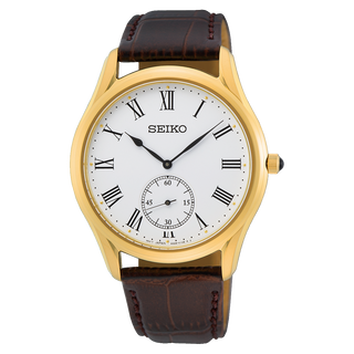 Front view of Seiko SRK050P1 Watch on white background