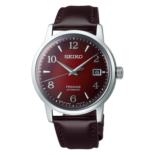 Front view of Seiko Presage SRPE41J1 Watch on white background