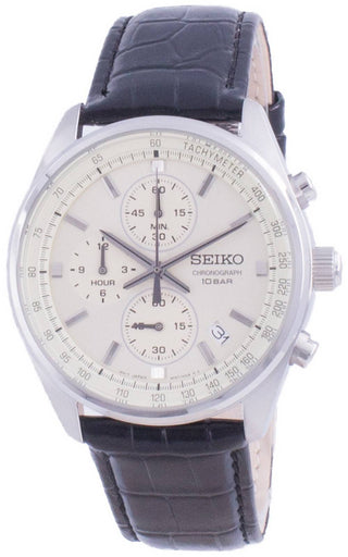 Front view of Seiko SSB383P1 Mens Watch on white background