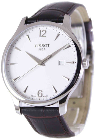 Front view of Tissot T063.610.16.037.00 Mens Watch on white background