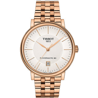 Front view of Tissot Carson Automatic T1224073303100 Mens Watch on white background