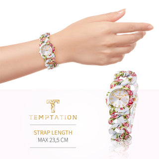 Angle shot of Temptation TEA-2015-02 Womens Watch on white background