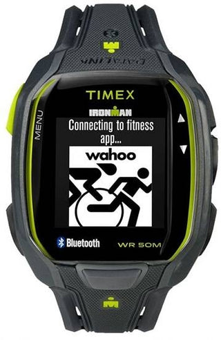 Front view of Timex Ironman Personal Trainer TW5K84500H4SU Mens Watch on white background