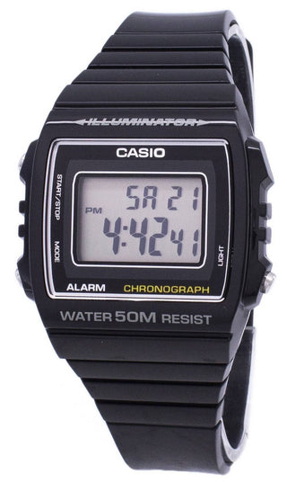 Front view of Casio Sport Collection W-215H-1AVDF Resin Mens Watch on white background