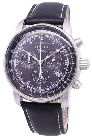 Front view of Zeppelin Z76802 Mens Watch on white background