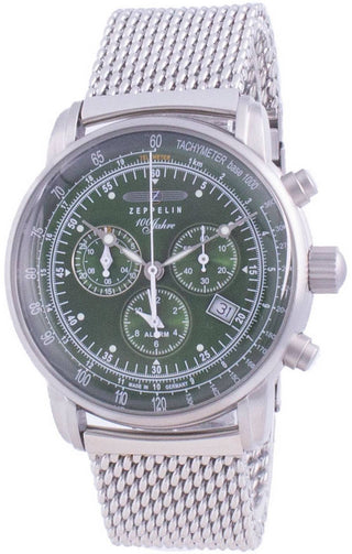 Front view of Zeppelin Z8680M4 Mens Watch on white background