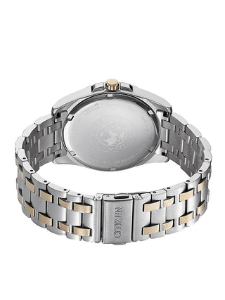 Angle shot of Citizen BM7109-89E Black Dial Silver Stainless Steel Unisex Watch on white background
