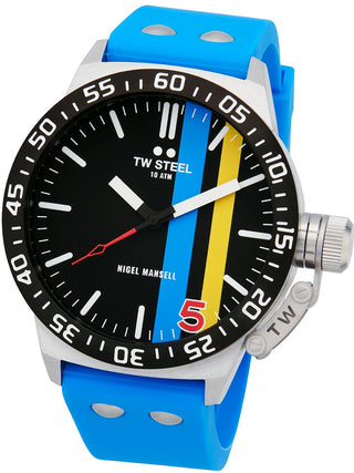 Angle shot of TW Steel CS113 Blue Unisex Watch on white background