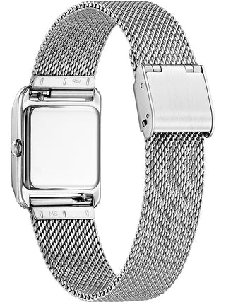 Angle shot of Citizen EW5590-62A Silver Stainless Steel Womens Watch on white background