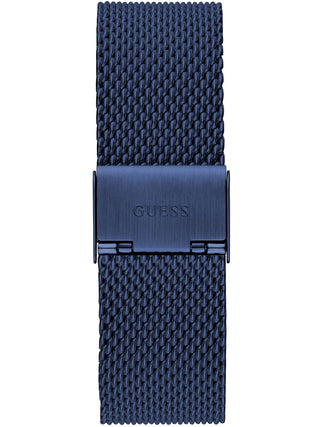 Angle shot of Guess GW0629G3 Blue Stainless Steel Unisex Watch on white background