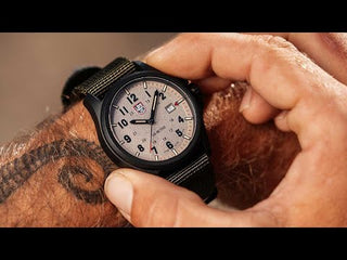 Angle shot of Luminox XL.1971.SET Grey Dial Green Silicone Unisex Watch on white background