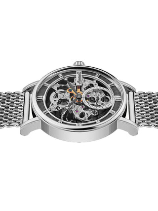 Angle shot of Ingersoll 1892 I00405B Grey Dial Silver Stainless Steel Unisex Watch on white background