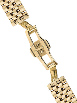 Angle shot of Ingersoll 1892 I00408 Gold Stainless Steel Unisex Watch on white background