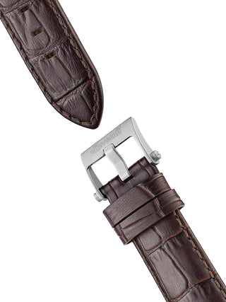 Angle shot of Ingersoll 1892 I09301B Silver Dial Brown Leather Unisex Watch on white background