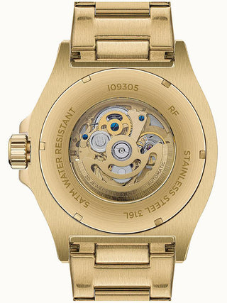 Angle shot of Ingersoll 1892 I09305 Gold Stainless Steel Unisex Watch on white background