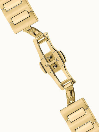 Angle shot of Ingersoll 1892 I09305 Gold Stainless Steel Unisex Watch on white background
