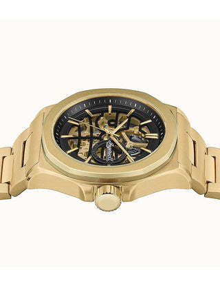 Angle shot of Ingersoll 1892 I09305 Gold Stainless Steel Unisex Watch on white background