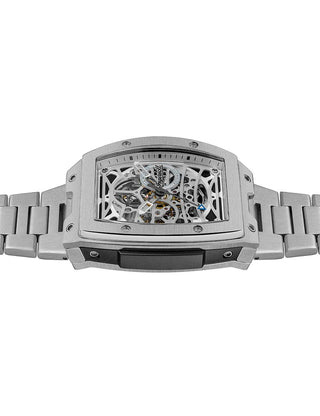 Angle shot of Ingersoll 1892 I12310 Silver Stainless Steel Unisex Watch on white background
