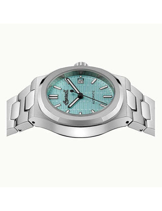 Angle shot of Ingersoll 1892 I14601 Silver Stainless Steel Unisex Watch on white background
