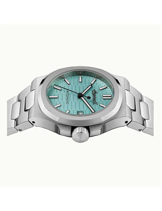 Angle shot of Ingersoll 1892 I14601 Silver Stainless Steel Unisex Watch on white background
