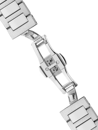 Angle shot of Ingersoll 1892 I15002 Black Dial Silver Stainless Steel Unisex Watch on white background