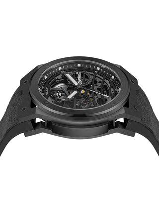 Angle shot of Ingersoll 1892 I15201 Black Silicone Unisex Watch on white background