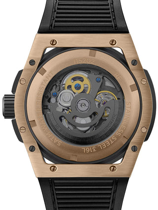 Angle shot of Ingersoll 1892 I15202 Black Silicone Unisex Watch on white background