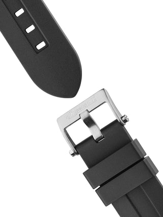 Angle shot of Ingersoll 1892 I15301 Black Silicone Unisex Watch on white background
