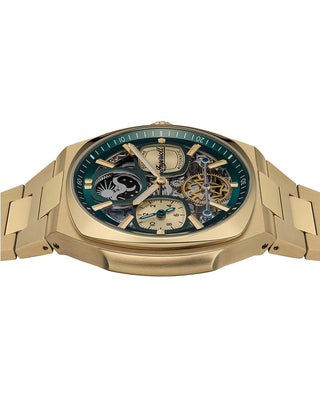 Angle shot of Ingersoll 1892 I15803 Gold Stainless Steel Unisex Watch on white background
