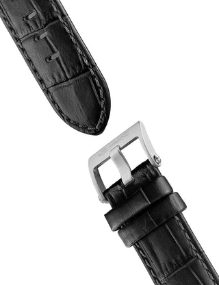 Angle shot of Ingersoll 1892 I16001 Black Leather Unisex Watch on white background