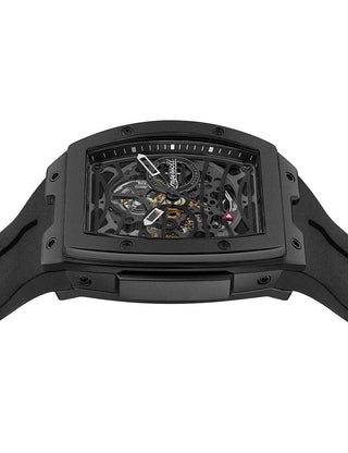 Angle shot of Ingersoll 1892 I16201 Black Silicone Unisex Watch on white background