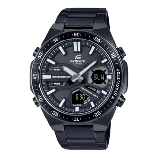 Front view of Casio Edifice EFV-C110DC-1A Mens Watch on white background