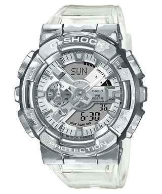 Front view of Casio G-Shock GM-110SCM-1A Mens Watch on white background