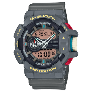 Front view of Casio G-Shock GA-400PC-8A Mens Watch on white background