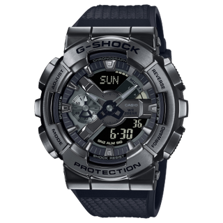 Front view of Casio G-Shock GM-110BB-1A Mens Watch on white background