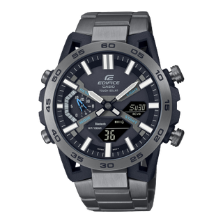 Front view of Casio Edifice ECB-2000DC-1A Mens Watch on white background