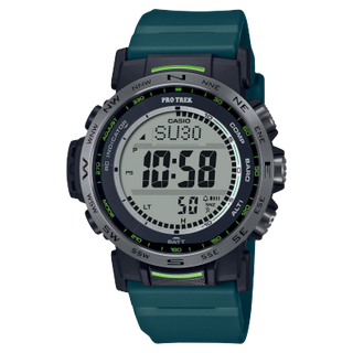 Front view of Casio Pro Trek PRW-35Y-3 Mens Watch on white background