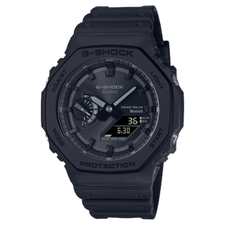 Front view of Casio G-Shock GA-B2100-1A1 Mens Watch on white background