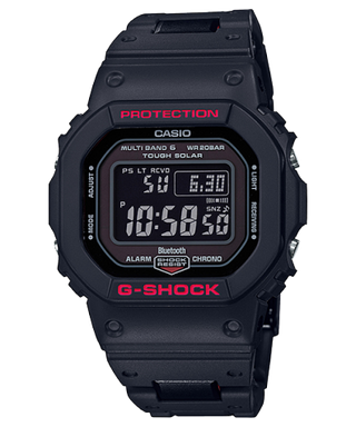 Front view of Casio G-Shock GW-B5600HR-1 Mens Watch on white background