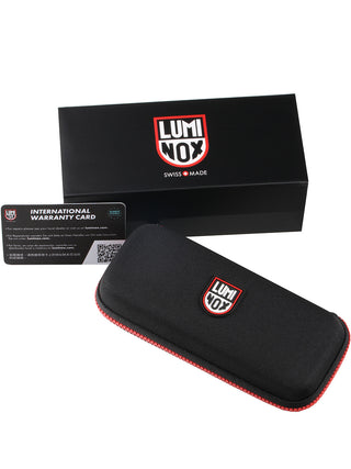 Angle shot of Luminox X2.2059.1 Black Silicone Unisex Watch on white background