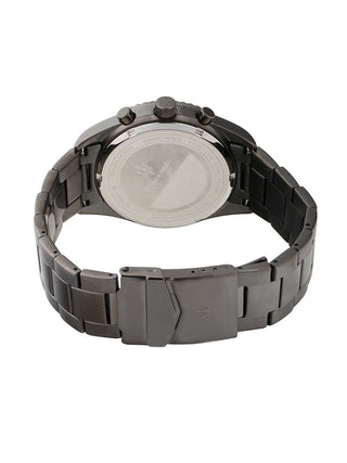 Angle shot of Maserati R8853100019 Blue Dial Grey Stainless Steel Unisex Watch on white background