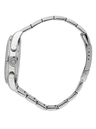 Angle shot of Maserati R8853100022 Blue Dial Silver Stainless Steel Unisex Watch on white background
