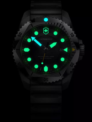 Angle shot of Victorinox 241990 Black Unisex Watch on white background