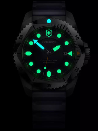Angle shot of Victorinox 241991 Blue Unisex Watch on white background