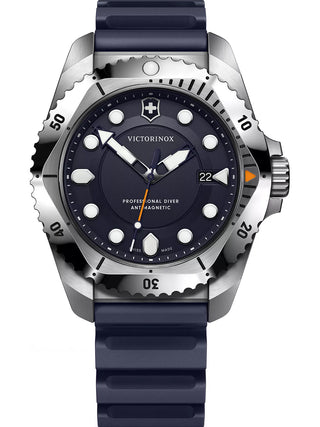Front view of Victorinox 241991 Blue Unisex Watch on white background