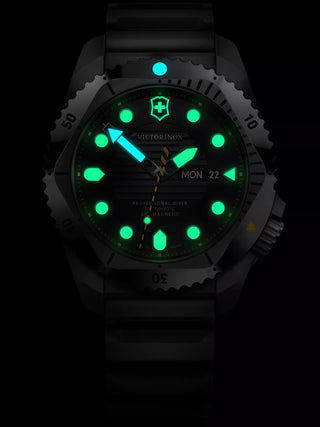 Angle shot of Victorinox 241994 Black Unisex Watch on white background