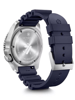 Angle shot of Victorinox 241995 Blue Unisex Watch on white background
