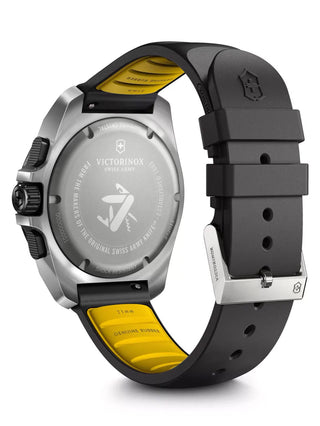 Angle shot of Victorinox Chronograph 242011 Black Unisex Watch on white background