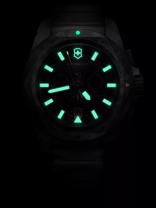 Angle shot of Victorinox Chronograph 242011 Black Unisex Watch on white background